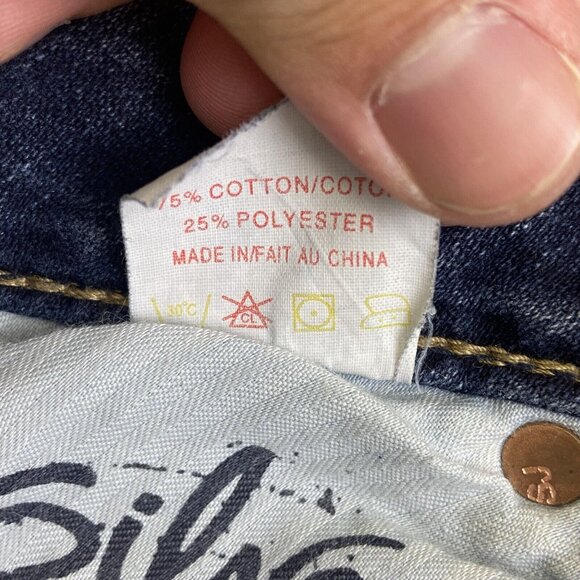 Silver Pioneer Bootcut Jeans Women's 30x30* Flare Blue Flap Pocket Denim Y2K‎ - Picture 13 of 16